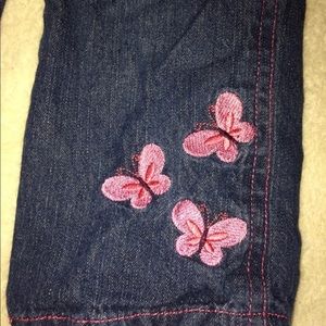 2T elastic waist Butterfly jeans